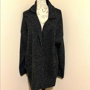 Women's Thread & Supply Black Marled Sweater Large